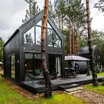 Heban Forest Cabin&sauna Starlink * Tomczyn