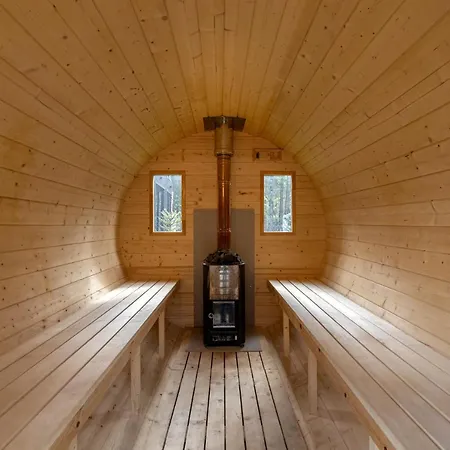 Heban Forest Cabin&sauna Starlink * Tomczyn