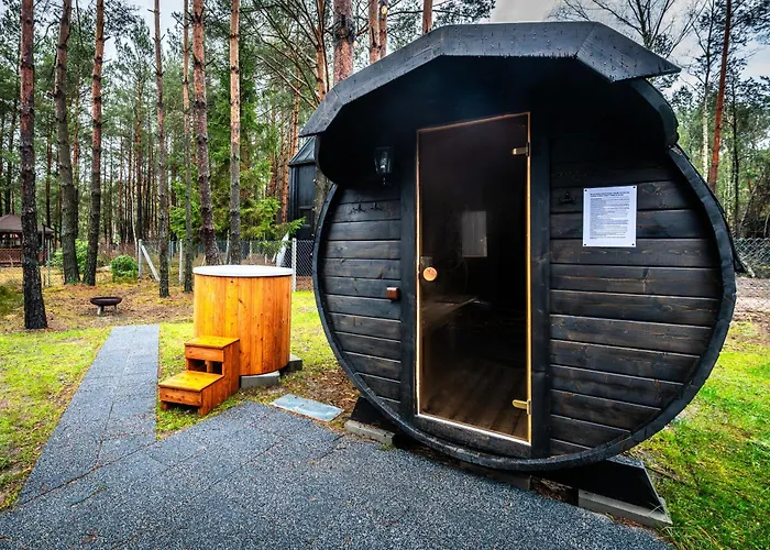 Heban Forest Cabin&sauna Starlink * Tomczyn