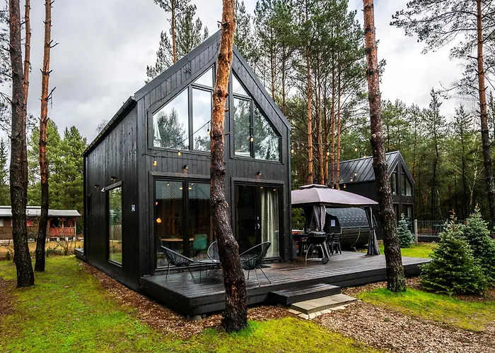 Heban Forest Cabin&sauna Starlink * Tomczyn